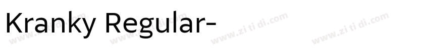 Kranky Regular字体转换